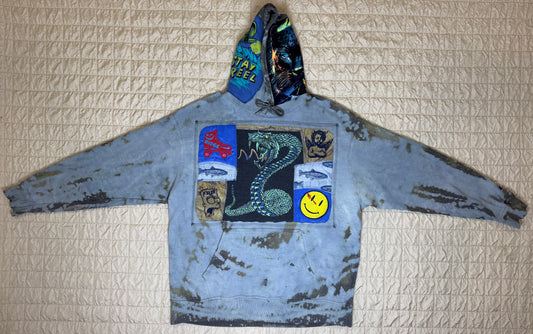 STAY REEL HOODIE-2XL