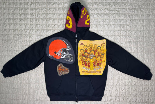 CLE ZIP-UP-BOXY FIT MEDIUM