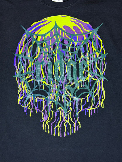 WEB SKULL GLOW IN THE DARK TEE-SMALL