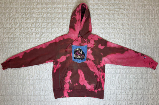 PINK SKATE HOODIE-MEDIUM