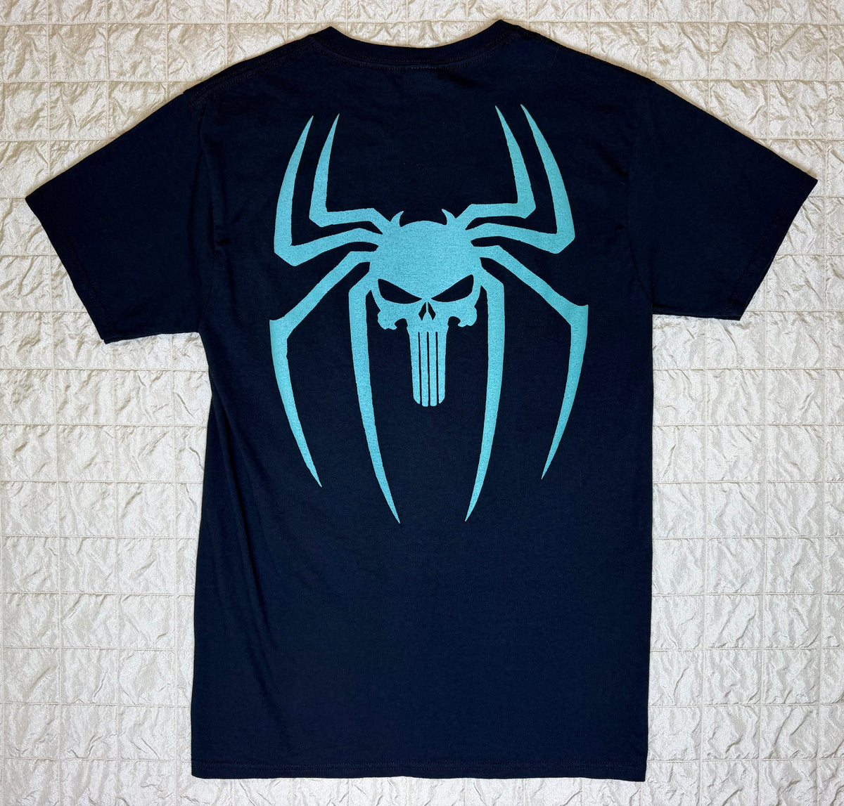 WEB SKULL GLOW IN THE DARK TEE-SMALL