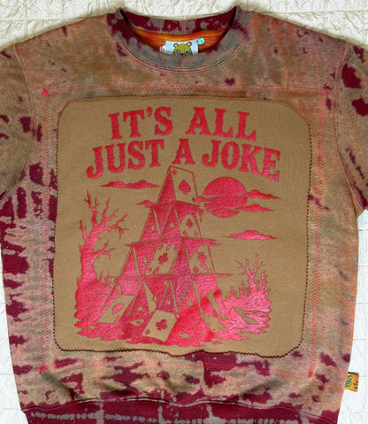 JOKE PATCHWORK CREWNECK-LARGE