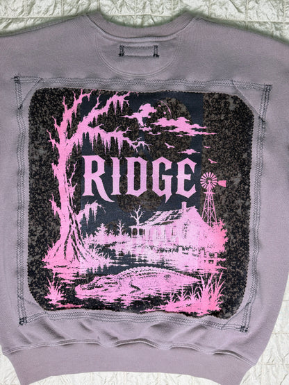 RABBIT QUILT CREWNECK-WOMENS XS