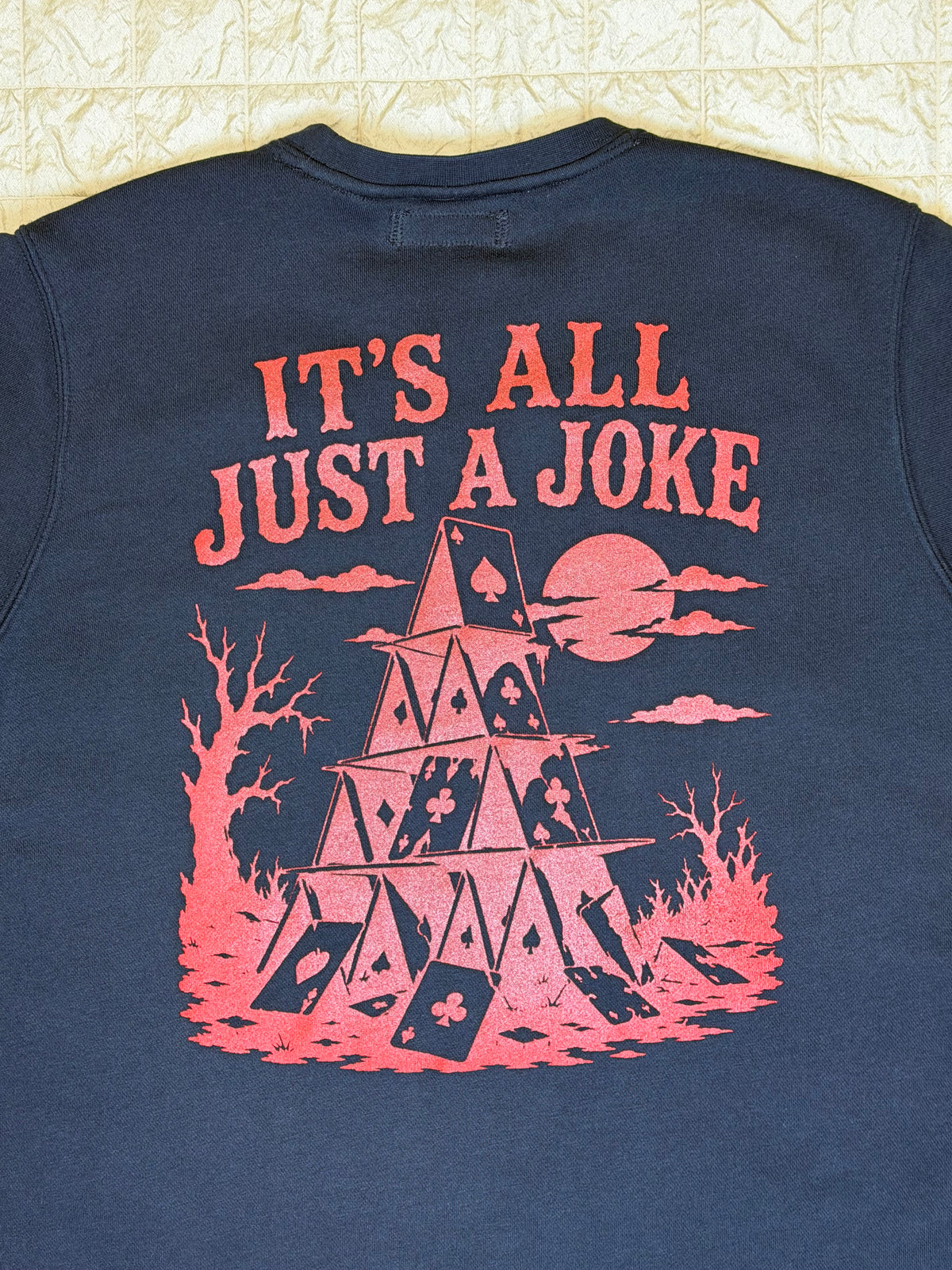 CAMO JOKE CREWNECK-MEDIUM