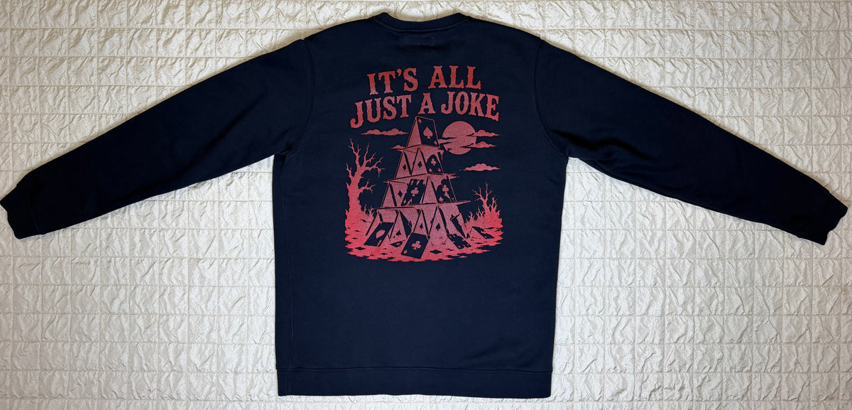 CAMO JOKE CREWNECK-MEDIUM