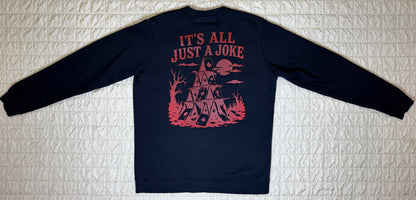 CAMO JOKE CREWNECK-MEDIUM