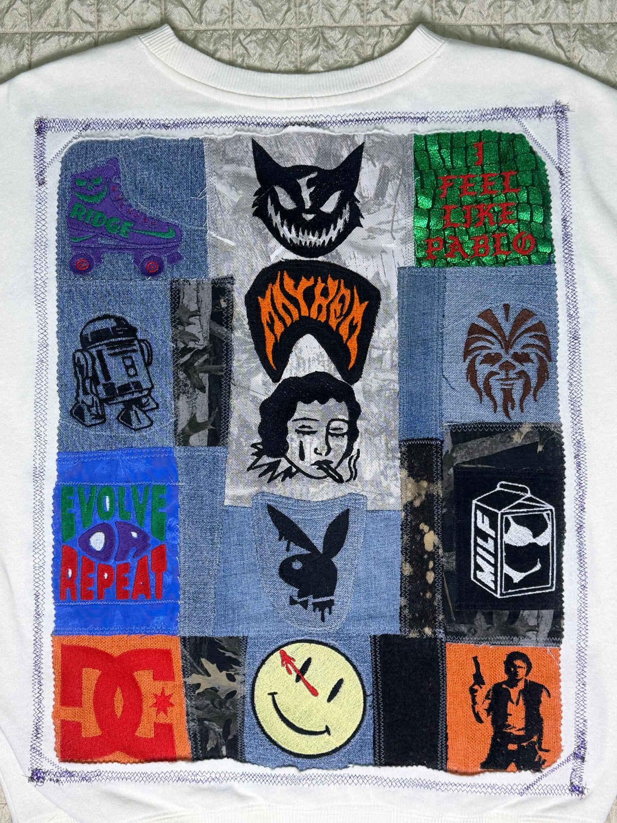 WAKANDA PATCHWORK CREWNECK-XL