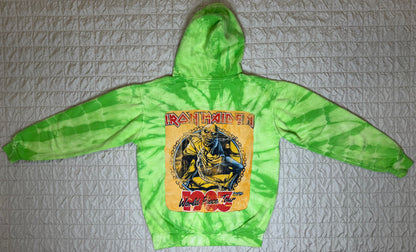 DENIM PATCHWORK HOODIE-SMALL