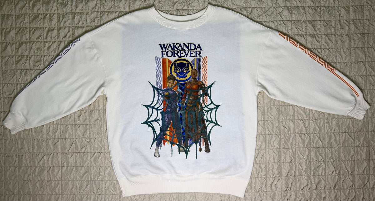 WAKANDA PATCHWORK CREWNECK-XL