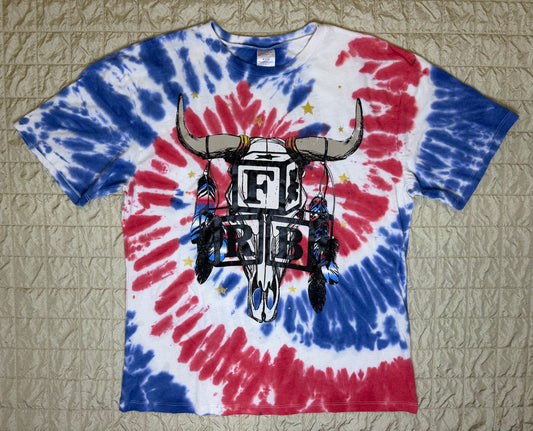 LONGHORN TYE DYE TEE-MEDIUM