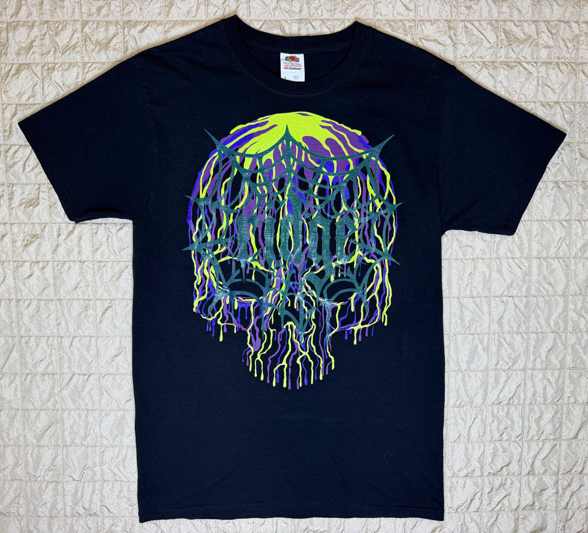WEB SKULL GLOW IN THE DARK TEE-SMALL